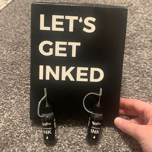 Inkbox 2 week temporary tattoo ink. Two bottles of freehand ink